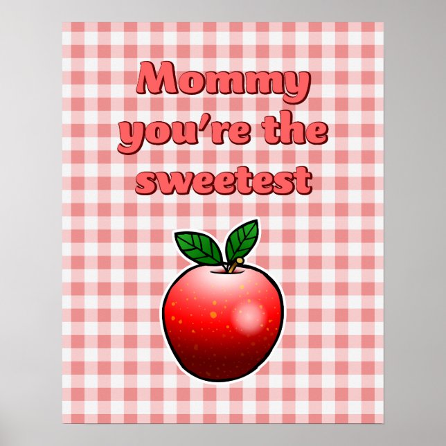 Póster Manzana roja deliciosa (Frente)