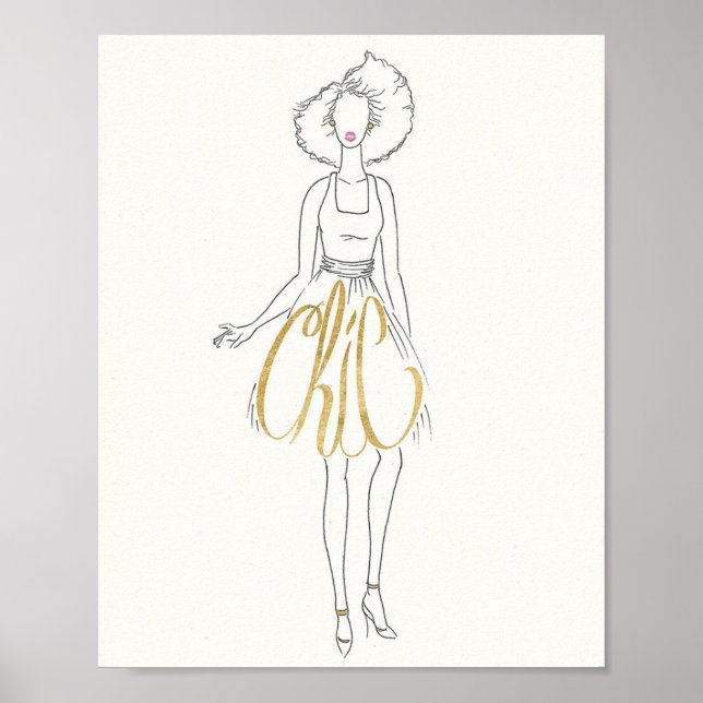 Póster Manzana silvestre | Palabras de estilo - Vestido d (Frente)