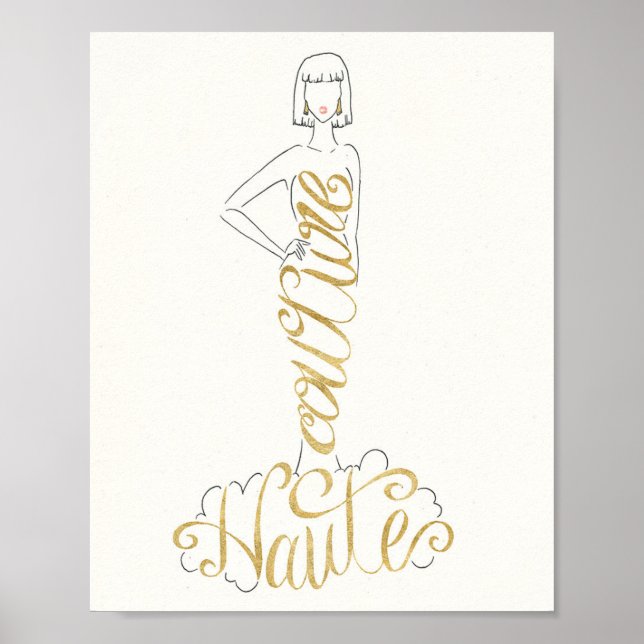 Póster Manzana silvestre | Palabras elegantes - Vestido C (Frente)