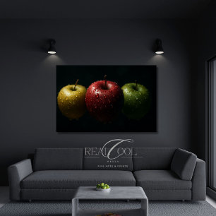 Póster Manzanas Cinematográficas Macro Fotografía de Natu