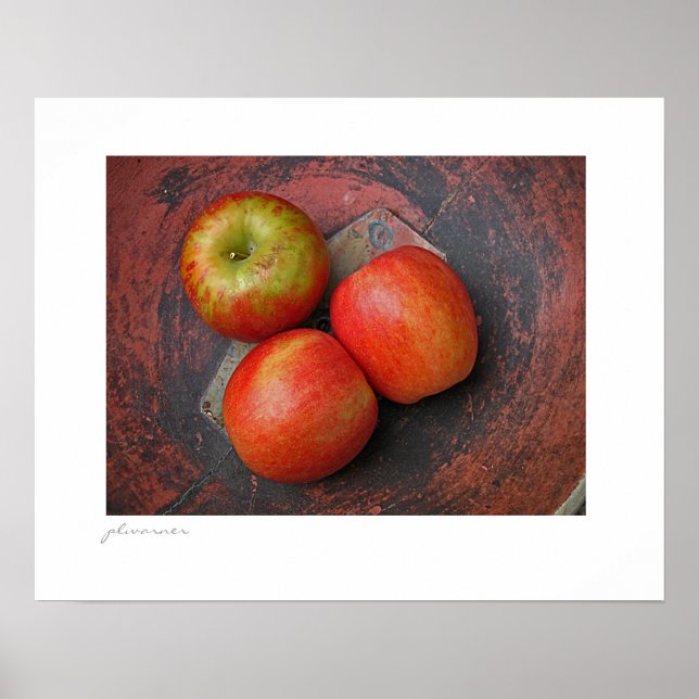 Póster manzanas de campo III (Frente)