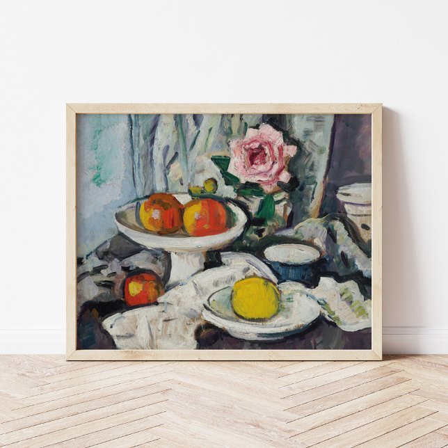 Póster Manzanas en un bol de frutas blanco | George Lesli (Subido por el creador)