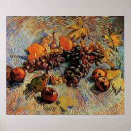 Póster Manzanas, peras, leones, uvas de Vincent van Gogh