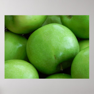 Póster Manzanas verdes