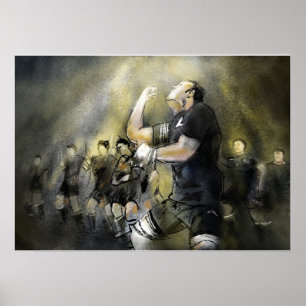 Póster Maori Haka