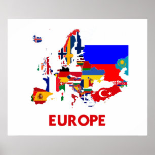 PÓSTER MAP EUROPA