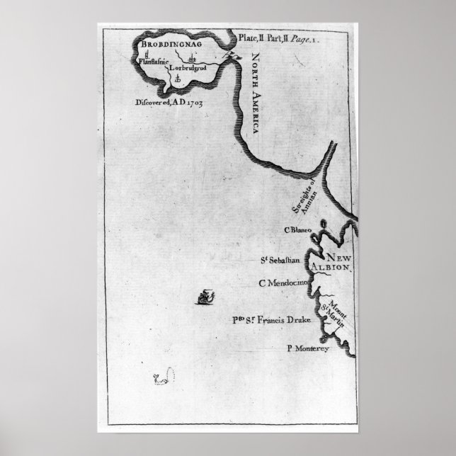 Póster Map of Brobdingnag (Frente)