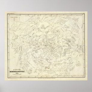 Póster Map of Constellations 2