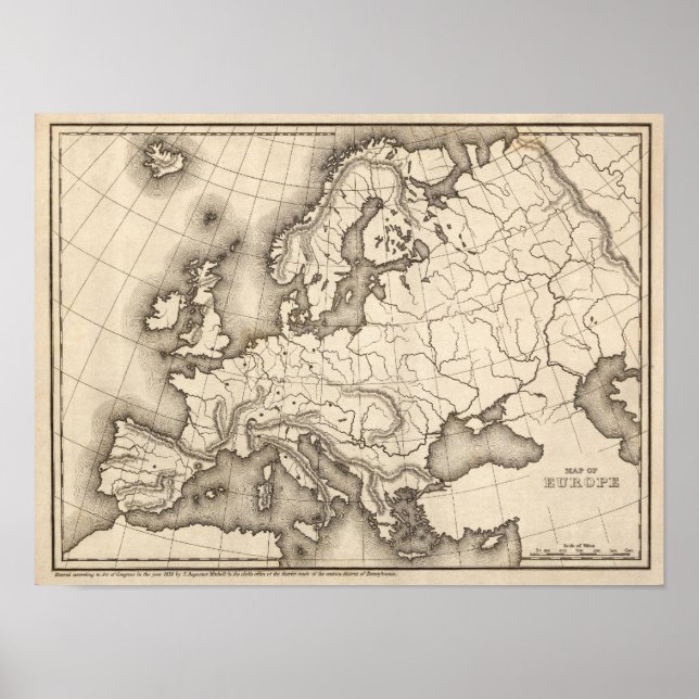 Póster Map of Europe (Frente)