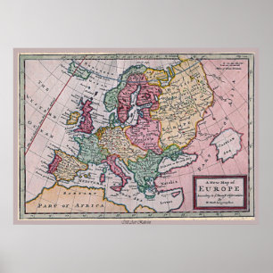 Póster Map of Europe