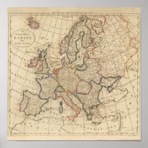 Póster Map of Europe 2