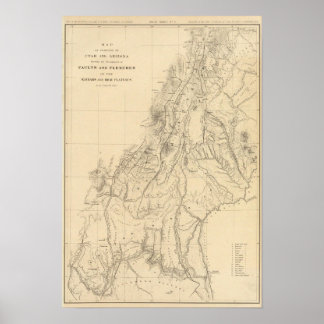 Póster Map of portions of Utah
