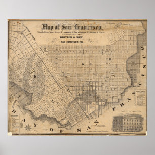 Póster Map of San Francisco