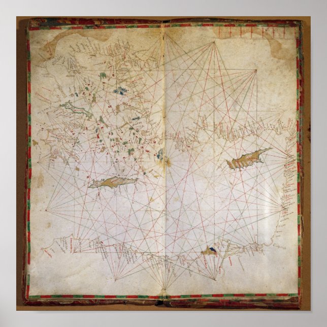 Póster Map of the Eastern Mediterranean (Frente)