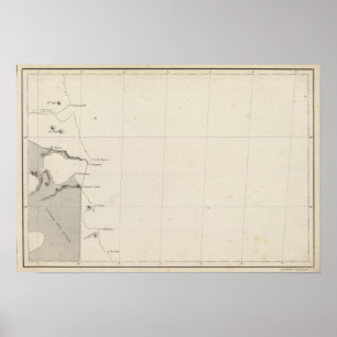 Póster Map of the Republic of Chile 13