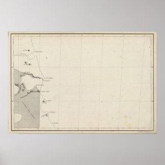 Póster Map of the Republic of Chile 13