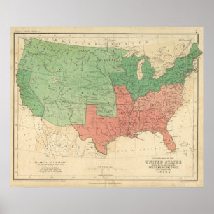 Póster Map of The United States 2