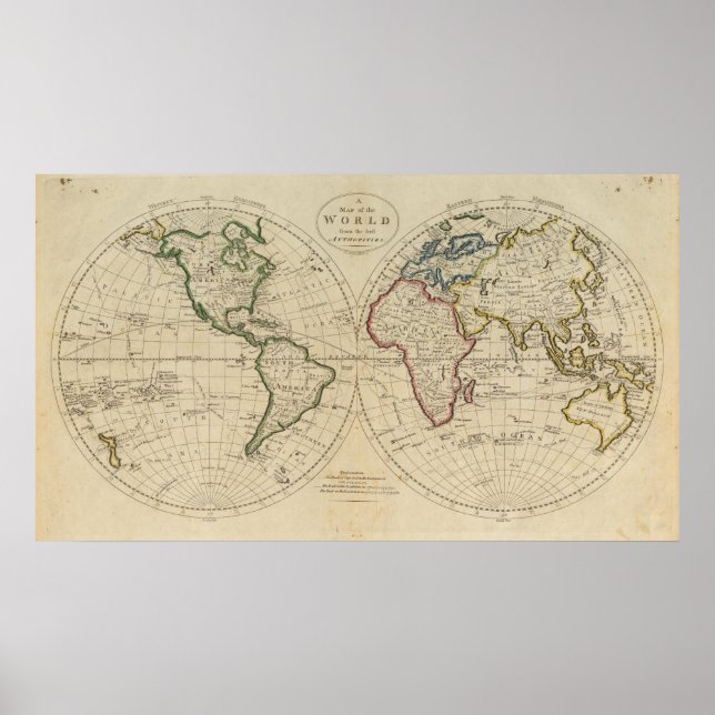 Póster Map of the World 4 (Frente)