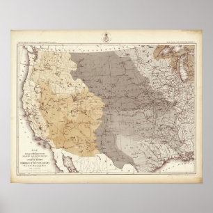 Póster Map of US Drainage Areas