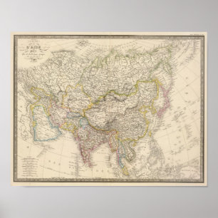 Póster Mapa 2 de Asia