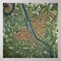 Mapa aéreo de Royersford Spring City PA 1946