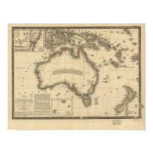 Mapa antiguo de Australia 1826