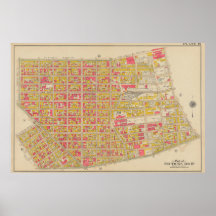 Mapa Antiguo de Brooklyn | George Washington Broml