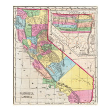 Mapa Antiguo de California 1856