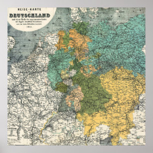 Póster Mapa Antiguo de Europa
