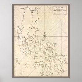 Póster Mapa antiguo de Filipinas