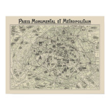 Mapa Antiguo De París