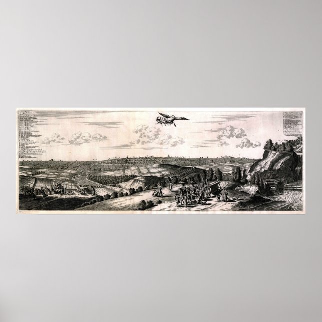 Póster Mapa antiguo de Tokio (Edo) (Frente)