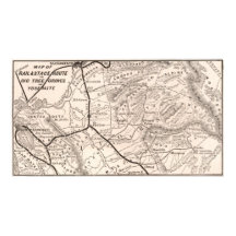 Mapa Antiguo de Yosemite 1876