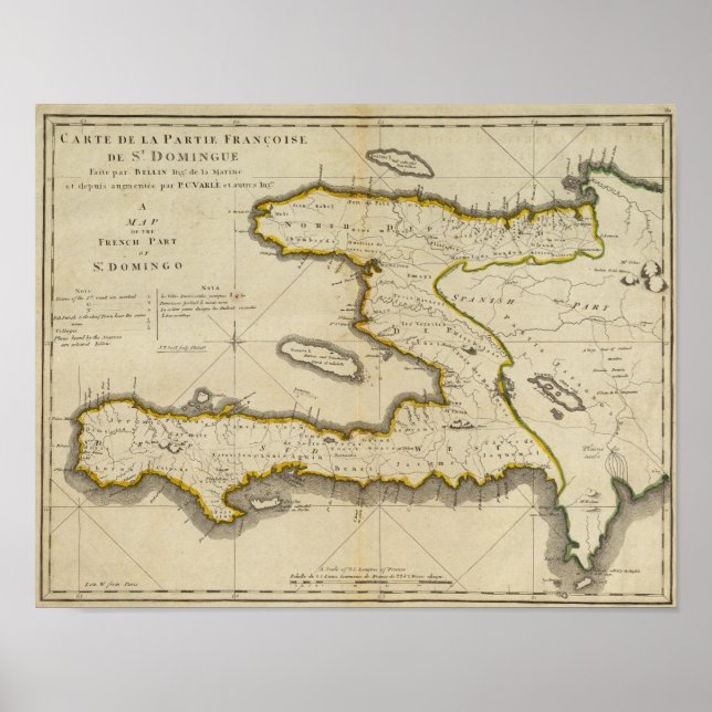 Póster Mapa Atlas de Haití (Frente)