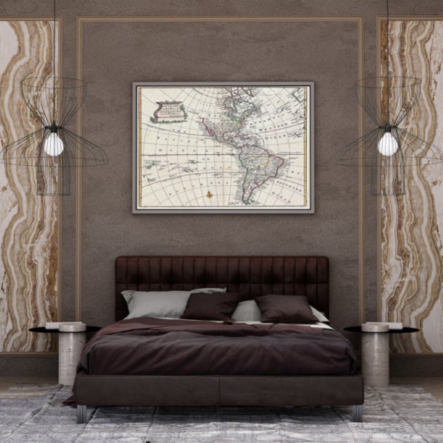 Póster Mapa Bowen 1747 de América del Norte y América del (Subido por el creador)