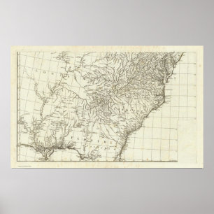 Póster Mapa canadiense