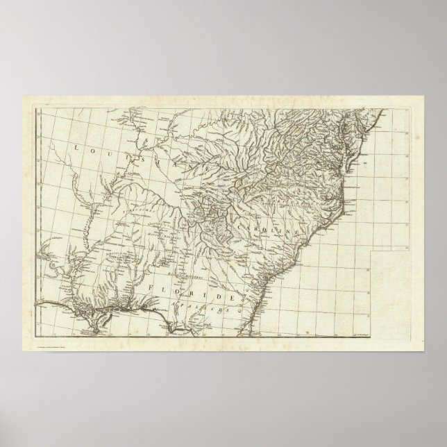 Póster Mapa canadiense (Frente)