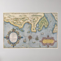 Mapa comercial holandés del Mar Báltico