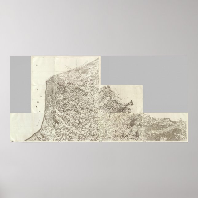 Póster Mapa compuesto de Francia 10 (Frente)