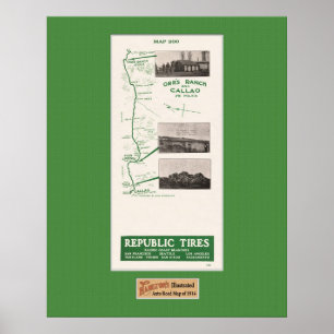 Póster Mapa de 1914, Rancho de Orr y Callao
