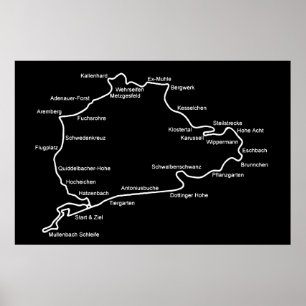 Póster Mapa de 3x4