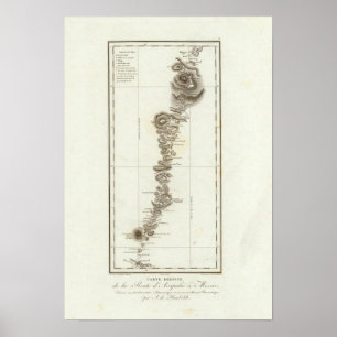 Póster Mapa de Acapulco a Ciudad de México