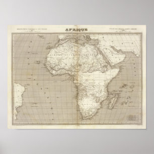 Póster Mapa de África