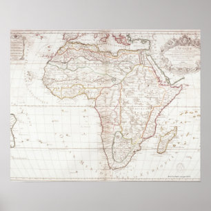 Póster Mapa de África 2
