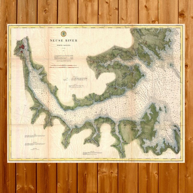 Póster Mapa de antigüedades del río Neuse Carolina del No (Subido por el creador)