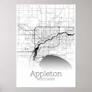 Póster Mapa de aplicaciones - Wisconsin - Poster de mapas