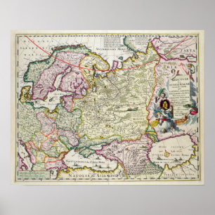 Póster Mapa de Asia Menor