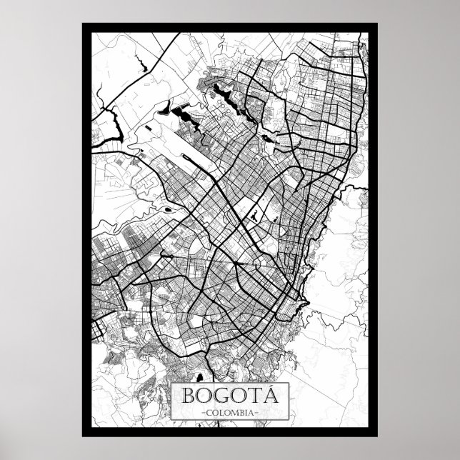 Póster Mapa de Bangkok Tailandia (Frente)