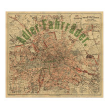 Mapa de bolsillo de Berlín c.1897 – Plan de Kiessl