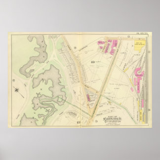 Póster Mapa de Boston